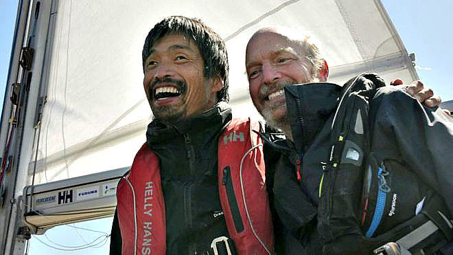 Незрячий японец пересек на яхте Тихий океан