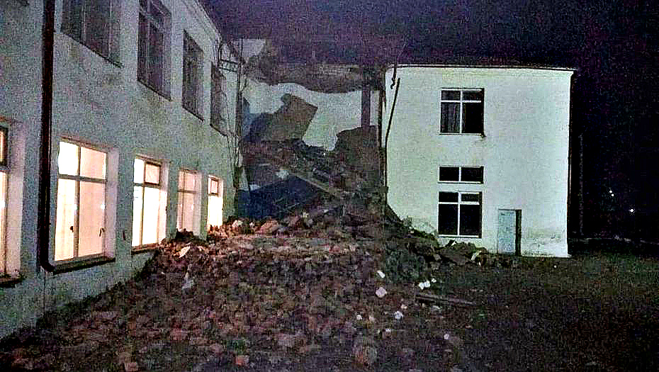 В СКО частично обрушилось здание школы