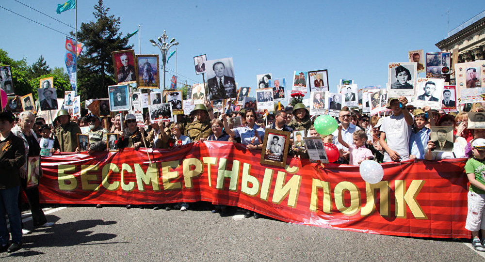Колонну «Бессмертного полка» в Алматы будет сопровождать полиция