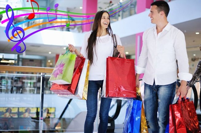 Музыка в фирменный магазин