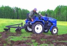 Применение мототрактора на учаcтке