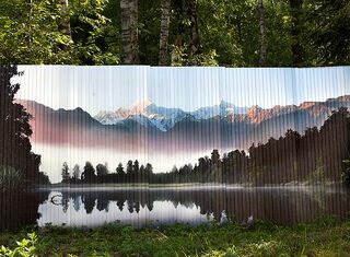 Профнастил с рисунком: стильное современное решение