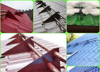 Виды современных снегозадержателей