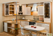 Дизайн угловой кухни с барной стойкой