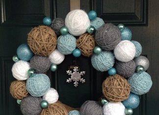 5 простых поделок из ниток на Новый год