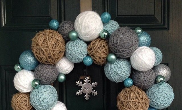 5 простых поделок из ниток на Новый год