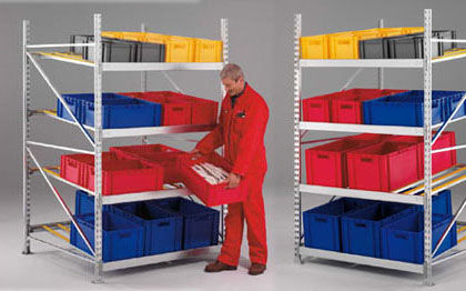 Полочный стеллаж: особенности конструкции и преимущества эксплуатации