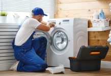 Этапы установки стиральной машины