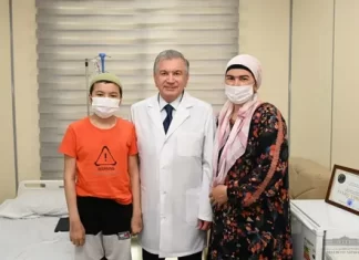 Президент Мирзиёев пообщался с пациентами детского Центра онкогематологии