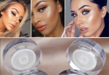 Сияющее лицо от хайлайтера