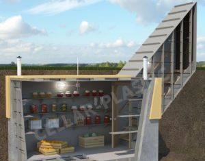 Монтаж пластикового погреба Cellar