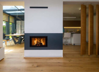 Установка каминной топки своими руками