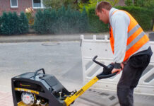 Трамбовка тротуарной плитки