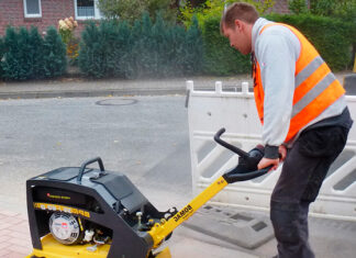 Трамбовка тротуарной плитки