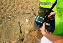 Измерение плотности потока радона с поверхности почвы