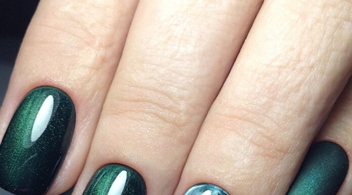 Изумрудный гель-лак: дизайн ногтей
