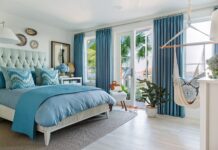 Шторы для спальни в средиземноморском стиле: морская романтика в интерьере