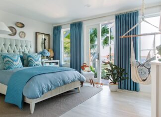 Шторы для спальни в средиземноморском стиле: морская романтика в интерьере