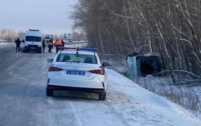 Девять человек пострадали в ДТП с автобусом и грузовиком в Новосибирской области