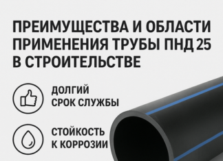 Преимущества и области применения трубы ПНД 250 в строительстве