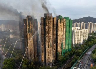 Смертоносный пожар в Гонконге унёс уже свыше полусотни жизней