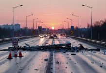 В Рязани из-за обломков БПЛА ограничат движение в районе Московского шоссе