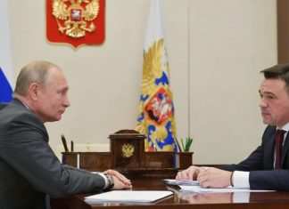 Путин в понедельник примет губернатора Подмосковья Воробьева