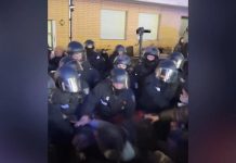 В Берлине на демонстрации пострадали 8 полицейских, задержаны 18 человек